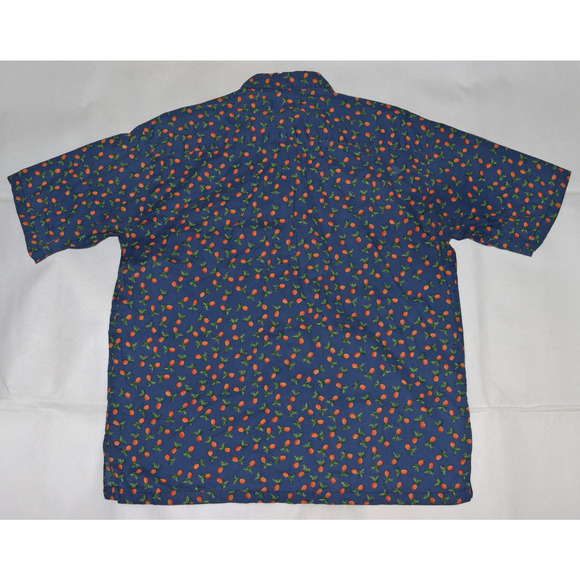 Tori Richard Men's Short Sleeve Button Front Pineapple Print Shirt Size Large - Picture 3 of 5